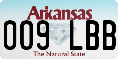 AR license plate 009LBB