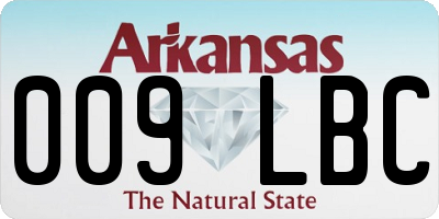 AR license plate 009LBC