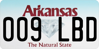 AR license plate 009LBD