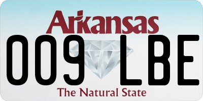 AR license plate 009LBE