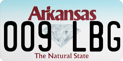 AR license plate 009LBG