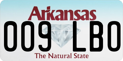 AR license plate 009LBO