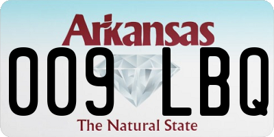 AR license plate 009LBQ