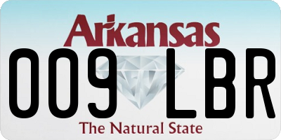 AR license plate 009LBR