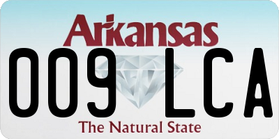 AR license plate 009LCA