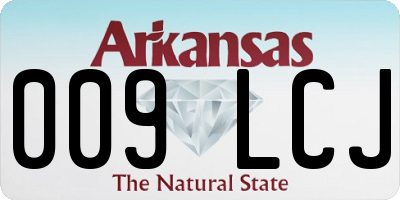 AR license plate 009LCJ