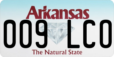 AR license plate 009LCO