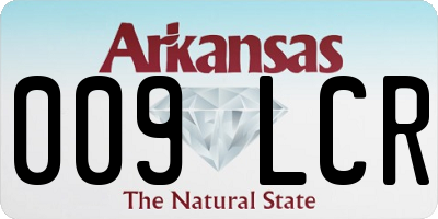 AR license plate 009LCR