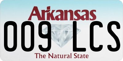 AR license plate 009LCS