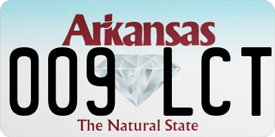 AR license plate 009LCT