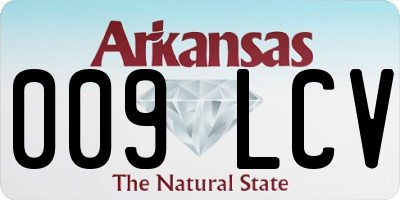 AR license plate 009LCV
