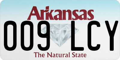 AR license plate 009LCY