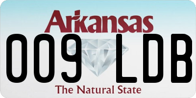 AR license plate 009LDB