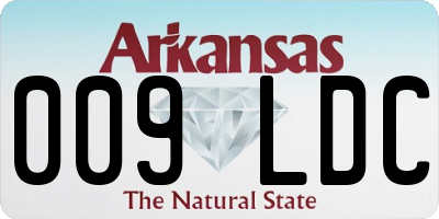 AR license plate 009LDC