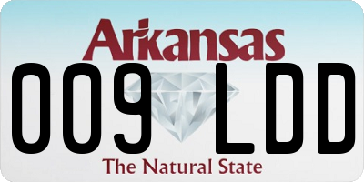 AR license plate 009LDD