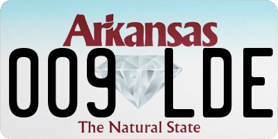 AR license plate 009LDE