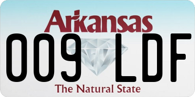 AR license plate 009LDF