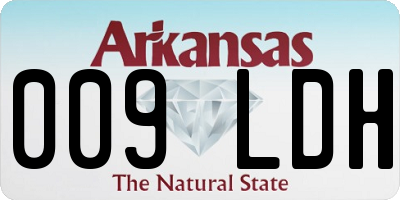 AR license plate 009LDH