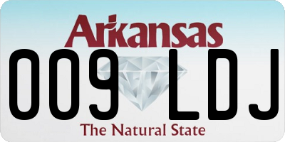 AR license plate 009LDJ