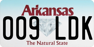 AR license plate 009LDK