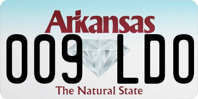 AR license plate 009LDO