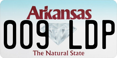 AR license plate 009LDP