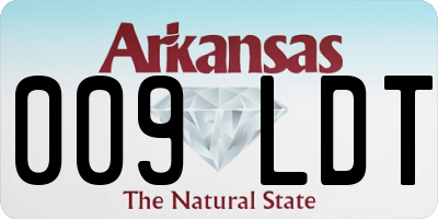 AR license plate 009LDT