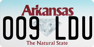 AR license plate 009LDU