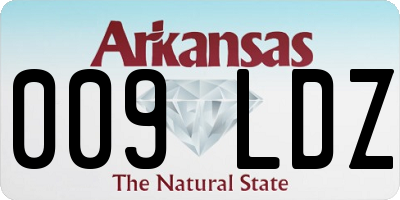 AR license plate 009LDZ