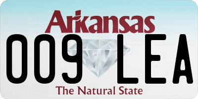 AR license plate 009LEA