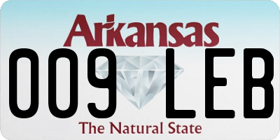 AR license plate 009LEB