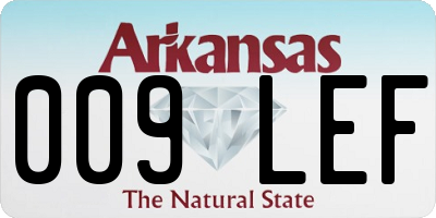 AR license plate 009LEF