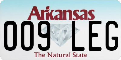 AR license plate 009LEG