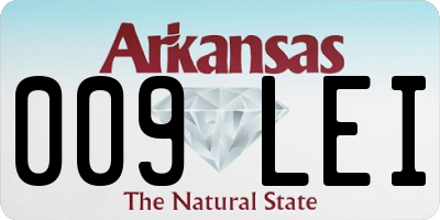 AR license plate 009LEI