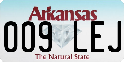 AR license plate 009LEJ