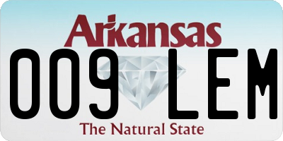 AR license plate 009LEM