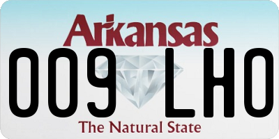 AR license plate 009LHO