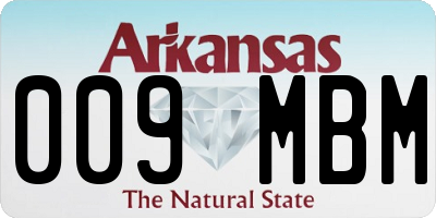 AR license plate 009MBM