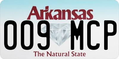 AR license plate 009MCP