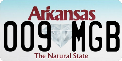 AR license plate 009MGB