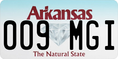AR license plate 009MGI
