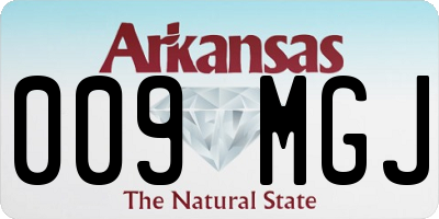 AR license plate 009MGJ
