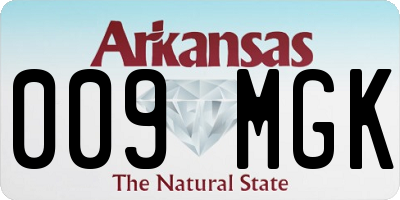 AR license plate 009MGK