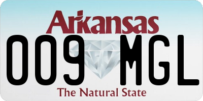 AR license plate 009MGL