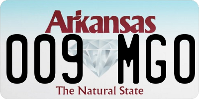 AR license plate 009MGO