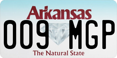 AR license plate 009MGP