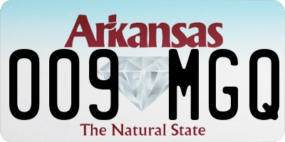 AR license plate 009MGQ