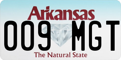 AR license plate 009MGT