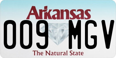AR license plate 009MGV
