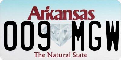 AR license plate 009MGW